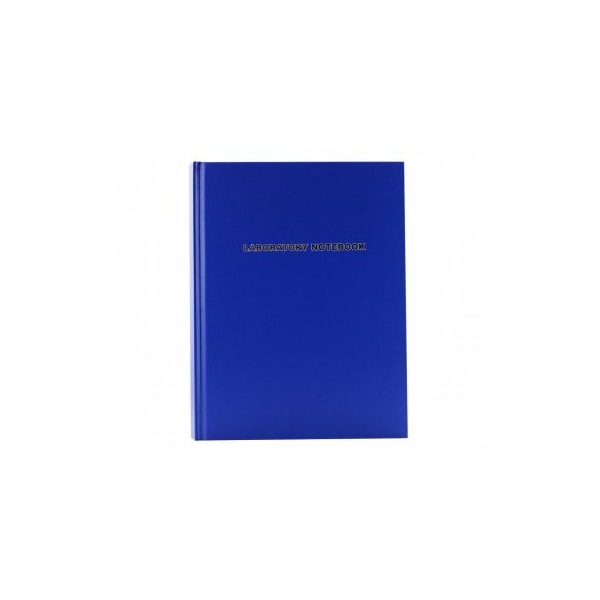 Laboratory Notebook, Grid, Blue, 200 pg